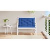 vidaXL Indoor/Outdoor Bench Cushions 2 pcs, Non-slip, Water-Repellent, Blue 39.4"x19.7"x2.8" - 3 of 4