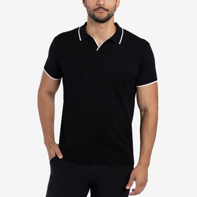 X RAY Men's Collar V-Neck Polo Sweater Tee shirts