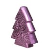 Northlight 6.25" Purple Ceramic Textured Tree with Star Table Top Christmas Decoration - 2 of 2