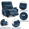 Dual Motor Power Lift Recliner Chair, Infinite Position, Lay Flat 180° Recliner Chair Sofa With Heating and Massage, Extended Footrest, Cup Holder - 4 of 4