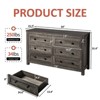 AMERLIFE Farmhouse Wood Rustic Chest of Drawers - 2 of 4