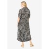 Woman Within Plus Size Roll-Tab Sleeve Crinkle Shirtdress - 3 of 4