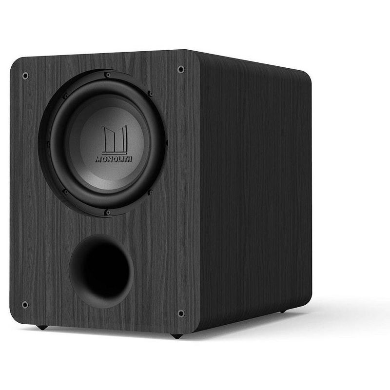 Monolith M-10 V2 10in THX Certified Select 500 Watt Powered Subwoofer, Massive Output, Low Distortion, Vented HDF Cabinet, 1 of 6