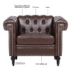 NicBex Velvet Accent Chair,Upholstered Living Room Chairs with Mid-Height Backrest and Gourd Shaped Wood Leg,Accent Chairs for Living Room - 4 of 4