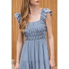 August Sky Women's Eyelet Ruched Tiered Midi Dress - 4 of 4