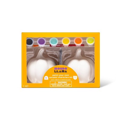 2pk Paint Your Own Ceramic Pumpkin Kit - Mondo Llama™