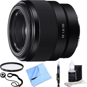 Sony FE 50mm F1.8 Full-frame Prime E-Mount Lens SEL50F18F Essential Accessory Bundle - 1 of 4