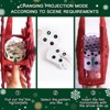 Aoibox Christmas Tree Topper Lighted 1 Piece 3D Red Glitter Snowflake with 6 Rotating Projected Patterns Dynamic LED Projector - 3 of 4