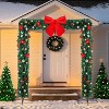 VINGLI 8FT Pre-Lit Christmas Arch with 350 LED Lights, Flat Top PVC Arch Decor - 3 of 4