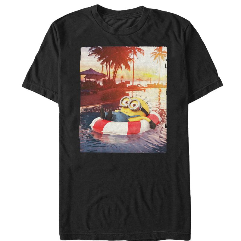 Men's Despicable Me Minion Tropical Vacation T-Shirt, 1 of 5