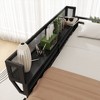 Sapphtopaz Metal Loft Bed with Storage Shelves,High Bed Frame with Ladder & Guardrail,Space-Saving Loft Bed Frame for Adults&Teen - 4 of 4