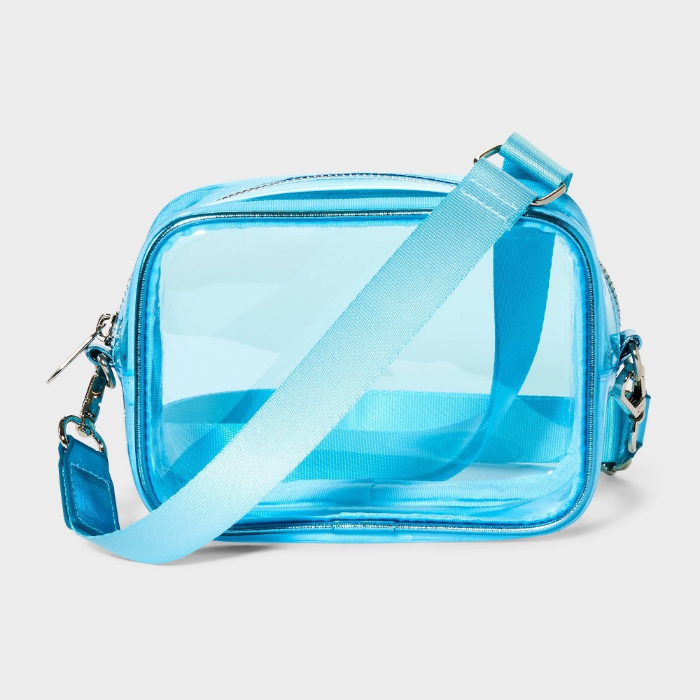 Photos - Travel Accessory Clear Jelly Dome Crossbody Bag - Wild Fable™ Blue