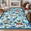 Indoor Modern Area Rugs Animals Pattern Abstract Low Pile Carpets for Living Room Bedroom Indoor Washable Non Slip Soft Floor Carpet - 4 of 4