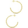 SHINE by Sterling Forever Ezell Hoop Earrings - 3 of 3