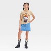 Girls' Hello Kitty Howdy Pointelle Lace Short Sleeve Top - Brown - 4 of 4