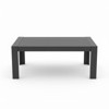 Covers&All Tropez 43 in L Coffee Table, Dark Grey Powder-Coated Aluminum, 43 x 25 x 17 - 2 of 4