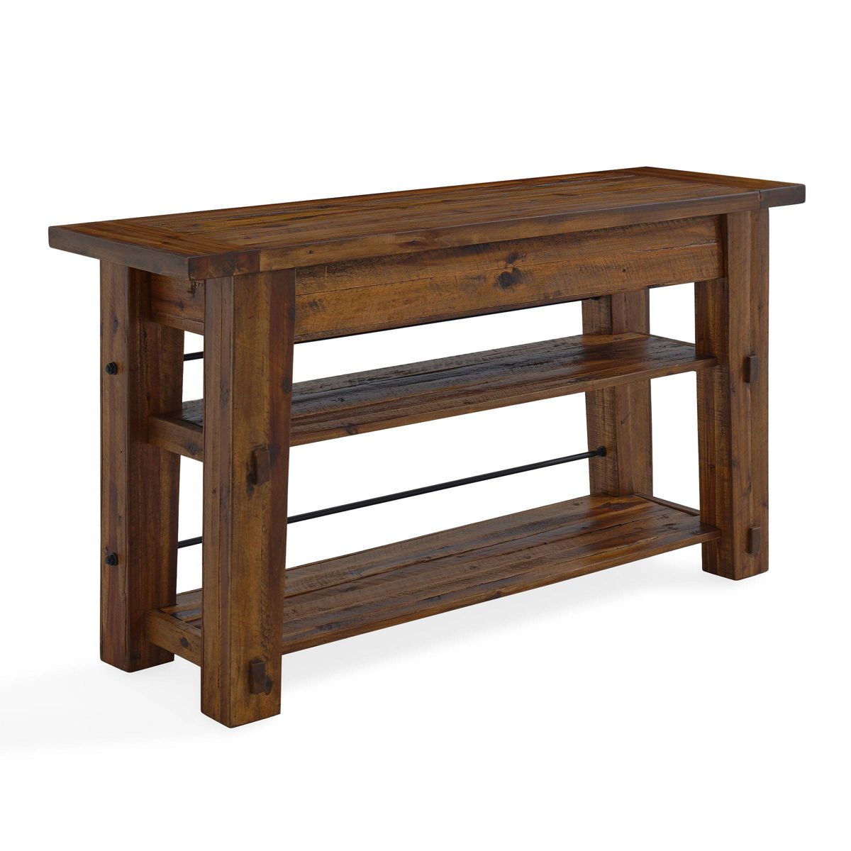 Durango Industrial Wood Console/Media Table: Sofa Table - Alaterre Furniture - thumbnail 2
