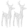 vidaXL Christmas Reindeers 2 pcs Warm White 80 LEDs Acrylic - 3 of 4