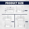 MaseiKar 25/30/35/40 Quart Rotomolded Cooler - 100+ Hrs Ice Retention, UV Resistant, 310LB Capacity, Leakproof for Camping, Beach, Tailgating - 3 of 4