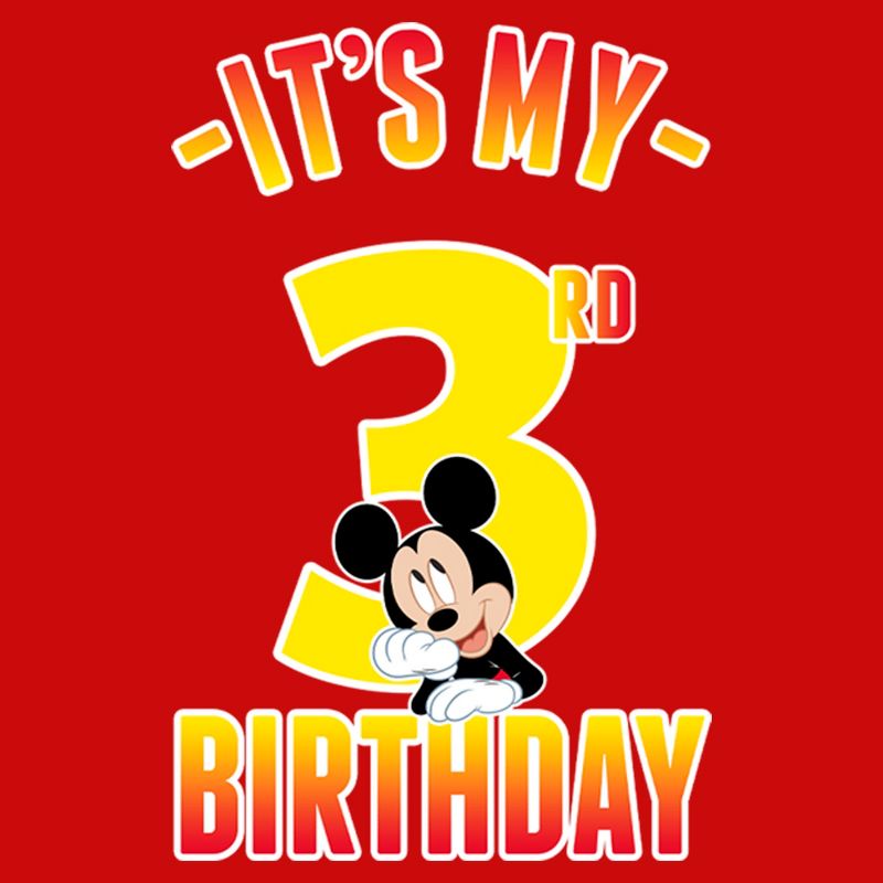 Boy's Mickey & Friends It's My 3rd Birthday T-Shirt, 2 of 5