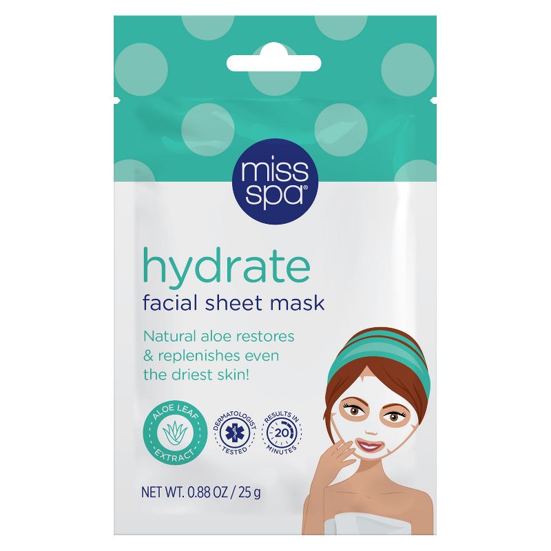 Miss Spa Hydrate Facial Sheet Mask - 1ct/0.88oz, 1 of 6