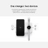 Samsung 15W Wireless Charger Duo w/ USB C Cable, Dual Charging, Cordless Fast Charging Pad for Galaxy Devices, Compact Design, LED Indicator, White - 3 of 4