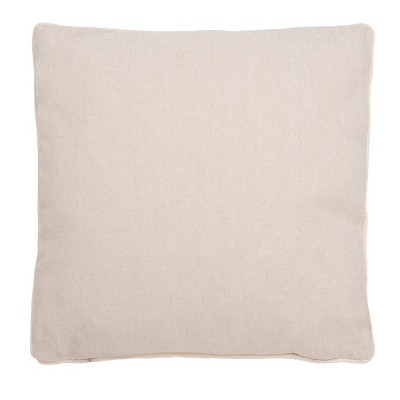 Felina Fish Embroidered Cream Coastal Throw Pillow