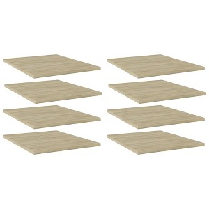 vidaXL Bookshelf Boards 8 pcs Sonoma Oak 15.7"x19.7"x0.6" Engineered Wood - 1 of 4