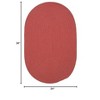Colonial Mills Boca Raton - Terracotta 2 Ft x3 Ft Oval Rug Indoor/Outdoor 100% Polypropylene - 2 of 2