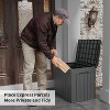 LACOO 32 Gal. Outdoor Resin Deck Box with Seat - 2 of 4
