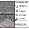 Fantasia Bath Rug Bathroom Rugs Set, Washable Rug, Extra Soft and Absorbent bath Rug, Bath Mat Set, Bath Floor Mat Non-Slip, 2 Pcs Set(M+L), Gray - 4 of 4