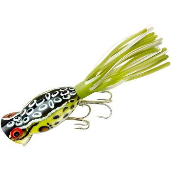 5/8 oz Fred Arbogast Jitterbug Fishing Lure • LEOPARD FROG w/ YELLOW B –  Toad Tackle
