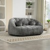 Grungis Bean Bag Sofa,High Back Beanbag Chair with Pillows,Oversized Lounge Sofa for Couples,Comfy Couch for Living Room Bedroom - 2 of 4