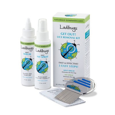 Ladibugs Get Out! Plant-Based Lice Removal 3-Step Kit