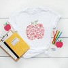 Simply Sage Market Women's Colorful Flower Apple Short Sleeve Graphic Tee - 3 of 4