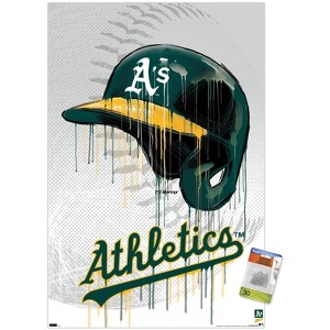 Trends International MLB Oakland Athletics - Drip Helmet 22 Unframed Wall Poster Prints - 1 of 4