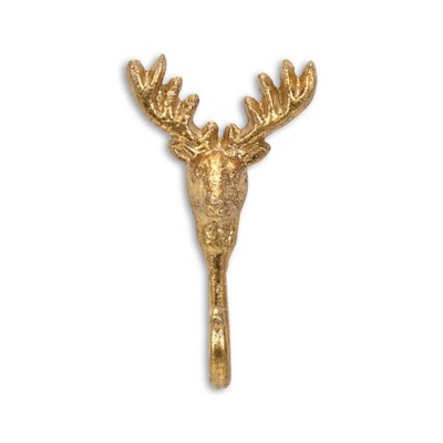 Cheung's Mythra Golden Reindeer Cast Iron Wall Hook