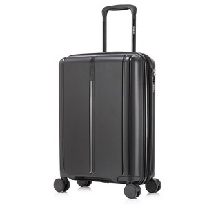 DUKAP Airley Lightweight Hardside Carry On Spinner Suitcase - Black - 1 of 4