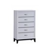 ORRD Glasgow 5-Drawer Chest, Gray - Modern Tall Dresser for Bedroom Storage, Compact Dresser with Dovetail Drawers, Space Saving Organizer - 4 of 4