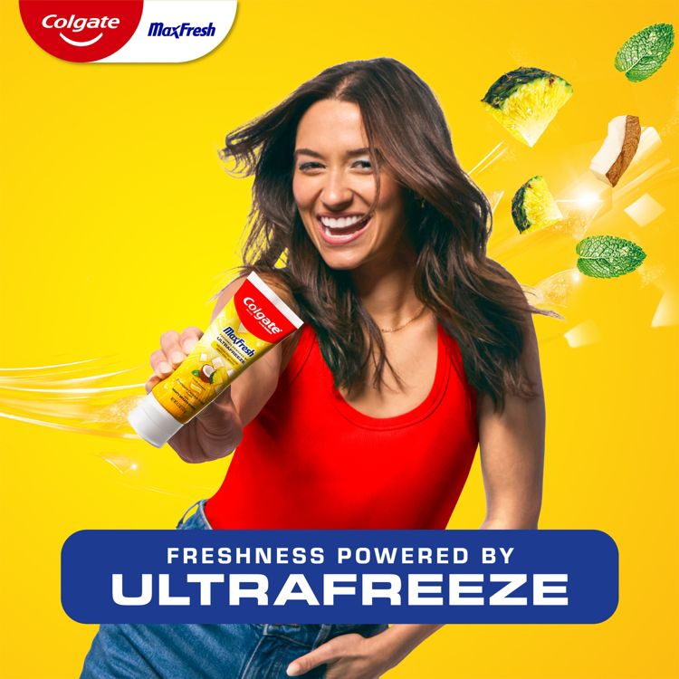 Colgate Max Fresh Anticavity Fluoride Toothpaste - Pineapple Coconut Crush with Mint - 4.5oz, 3 of 15