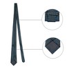 Allegra K Men's Polka Dots Business Wedding Pocket Square Clip Cufflinks Necktie Sets - 2 of 4