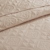 Lyngins 3 Piece Reversible Bedspread Set, Medallion Quilted Bedspread Bedding Set, Oversized Full/Queen, Includes Shams, Hypoallergenic - 2 of 4