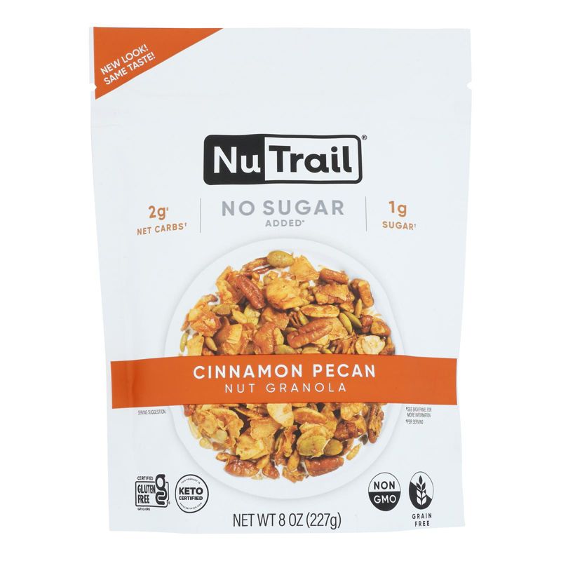 NuTrail Cinnamon Pecan Nut Granola - Case of 6/8 oz, 2 of 7