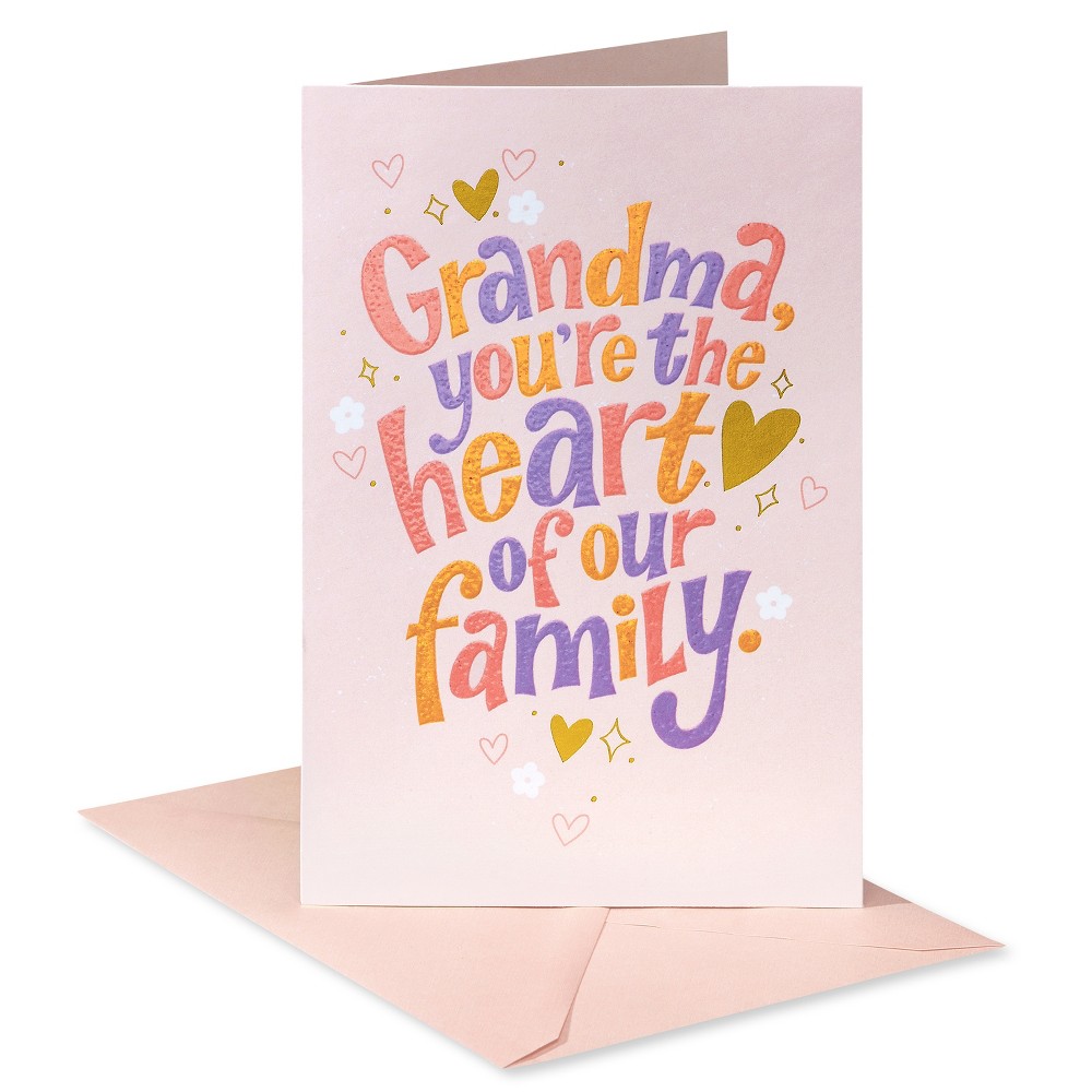 Photos - Other interior and decor Mother's Day Card 'Grandma You're The Heart of Our Family'