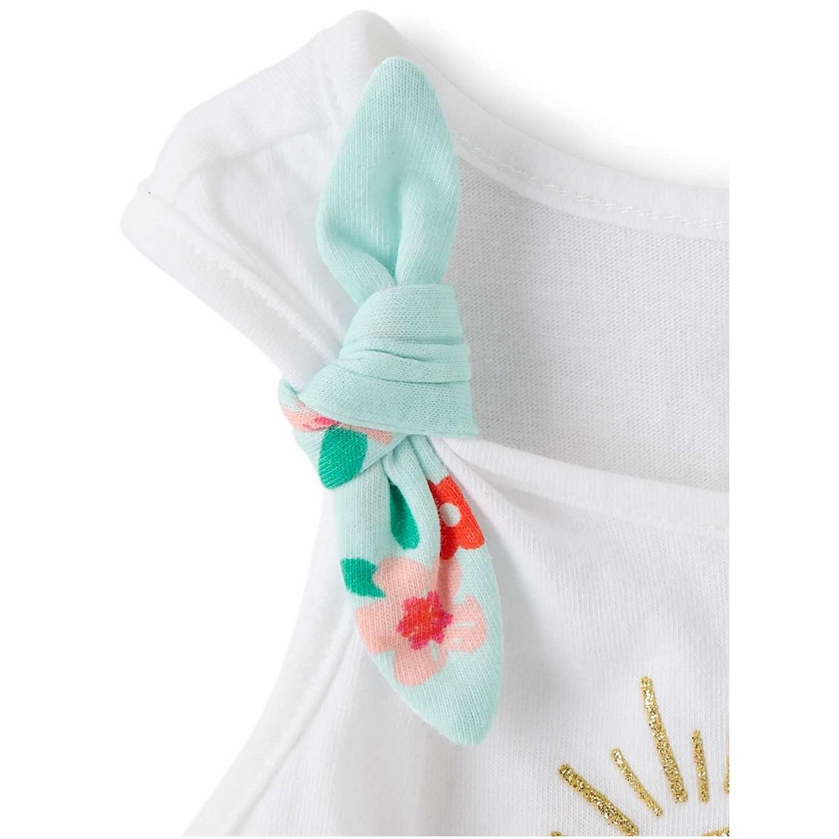 The Children's Place Toddler Girls Sleeveless Glitter Beach Bow 2-Piece Outfit Set - thumbnail 2