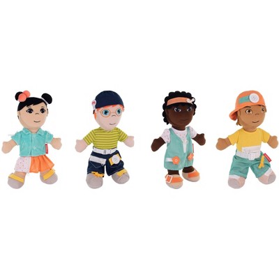 Miniland Diverse Fastening Dolls, Set of 4
