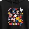 Women's - Disney - Mickey Tribute Panels Cropped Graphic Hoodie - 2 of 3