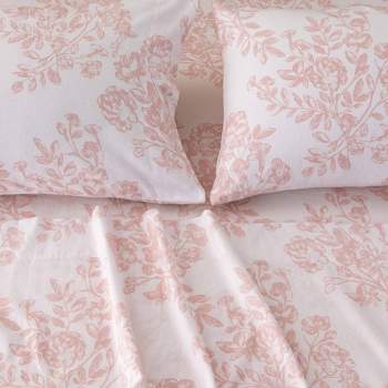 100% Turkish Cotton Classic Printed Flannel Sheet Set - Isla Jade