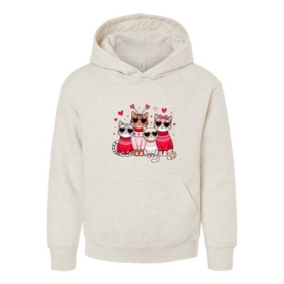 The Juniper Shop Valentine Kittens Youth Graphic Hoodie