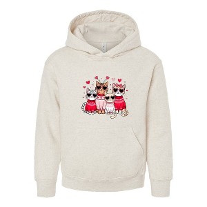 The Juniper Shop Valentine Kittens Youth Graphic Hoodie - 1 of 3